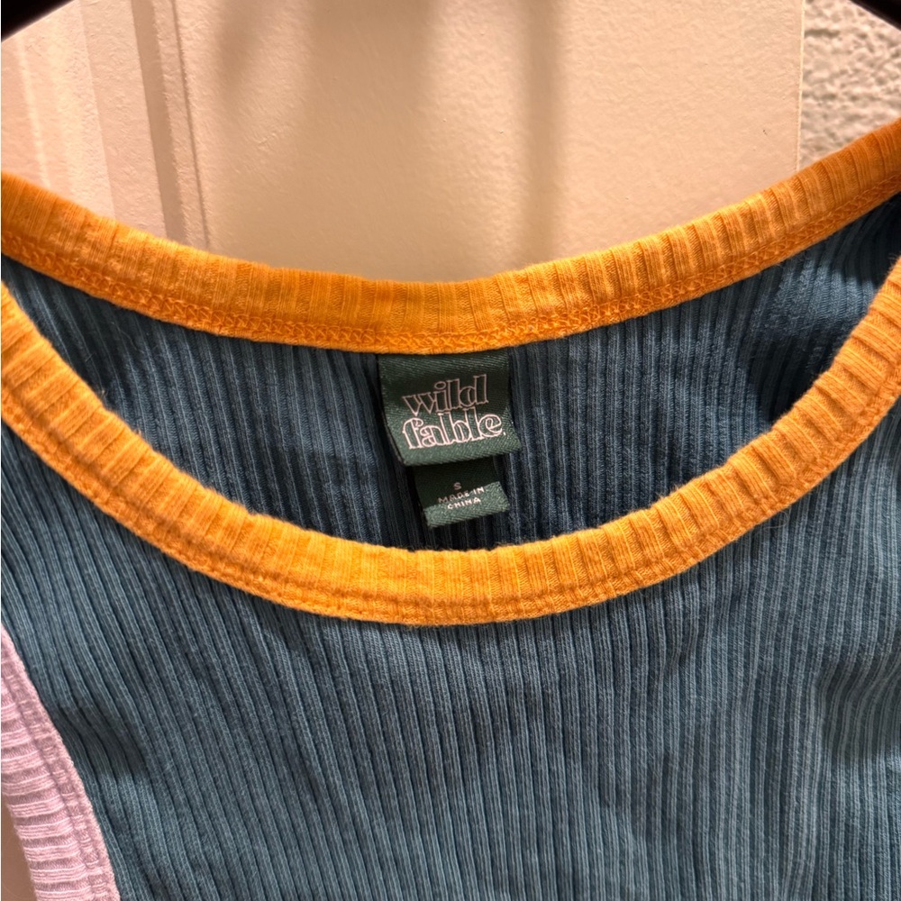 Colorful Ribbed Tank Top - Picture 2 of 3